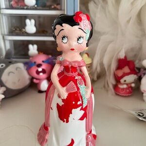 Betty boop vintage bell Red and White Figurine